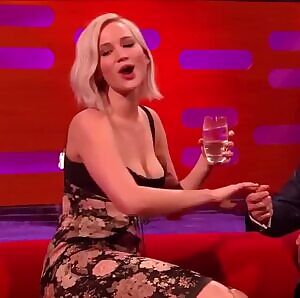 Jennifer Lawrence has been a teasing whore for so long. Let's gangbang this worthless fuckmeat very hard to make her pay for it.