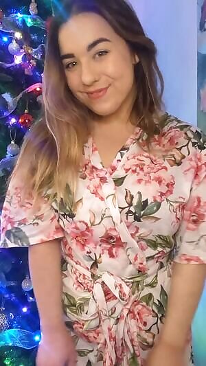 as your christmas present, can i strip and bounce my titties for you?