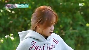 rhythmic gymnast Son Yeon Jae stretching