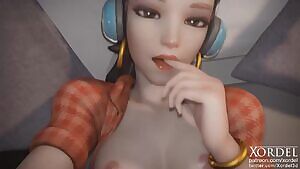 Cruiser D.va Showing Her Privates