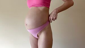 Panties at 9 months pregnant are so uncomfortable...do you mind if I take them off?
