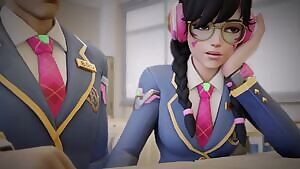 D.va Hidden Handjob