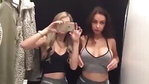 Trying Something On With A Friend