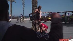 High girlfriend humiliates obedient slut