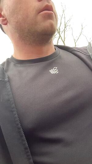 Jerking off on a hike