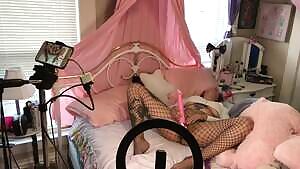 Some behind the scenes fun while a fan waits for me to have my way with her