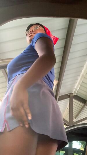 Got bored waiting in the car