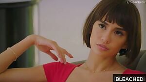 Joyful Latina Janice Griffith Treats a Big White Cock Well