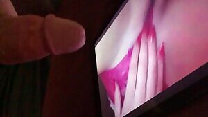 Cum tribute for a fellow redditor.