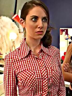 Alison Brie Getting Her Shirt Ripped Open in Hot Sluts
