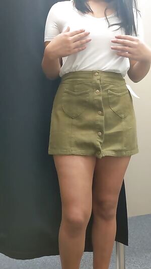 Had to have some fun while trying on the skirt ;)