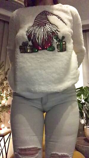 Stuffed my big ass in jeans for Santa, to make him happy when I sit on his lap, but covid cancelled everything :( Mind if I sit on your lap instead?