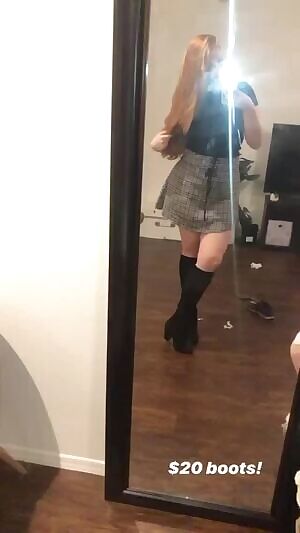 Redhead With Great Legs