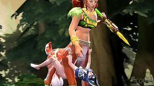 Enchantress letting luna have a free ride