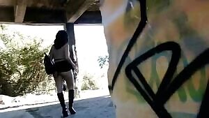 She likes to explore abandoned places