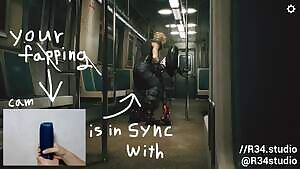 Your fap is in sync with the character