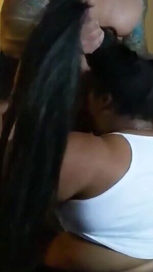 He loves my pigtails