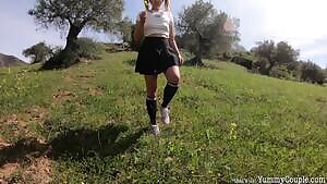 High School Cutie outdoor fuck