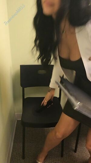 Happy anniversary of the first time I flashed my pussy at the office. What a rush.