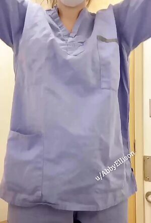 A rare shot of me wearing a bra at work...