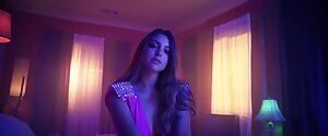 Celine Farach pink whore outfit in SEX music video